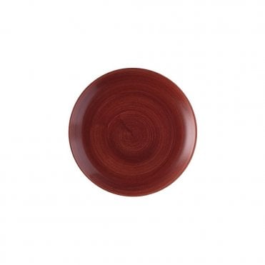 Stonecast Patina Red Rust Evolve Coupe Plate 8.67" | Box of 12