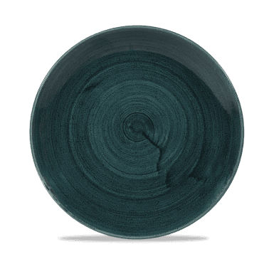 Stonecast Patina Rustic Teal Evolve Coupe Plate 8.67" | Box of 12