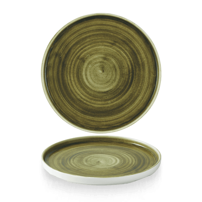 Churchill Stonecast Plume Green Walled Plate 10 2/8