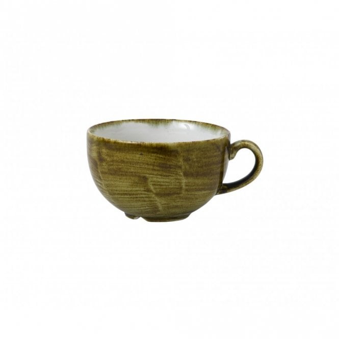 Churchill Stonecast Plume Olive Cappuccino Cup 12oz | Box of 12