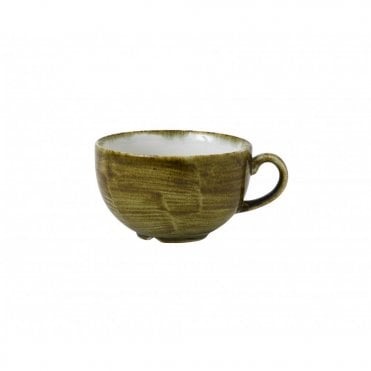 Stonecast Plume Olive Cappuccino Cup 12oz | Box of 12