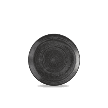 Stonecast Raw Black Evolve Coupe Plate 10.25" | Box of 12