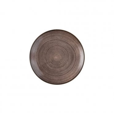 Stonecast Raw Brown Evolve Coupe Plate 8.67" | Box of 12