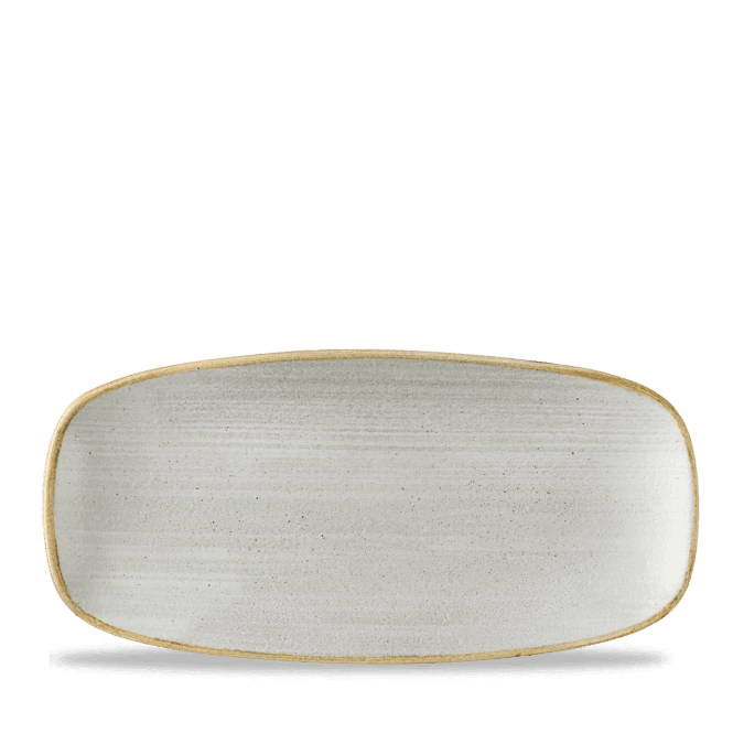 Churchill Stonecast Raw Grey Chefs Oblong Plate 10.6