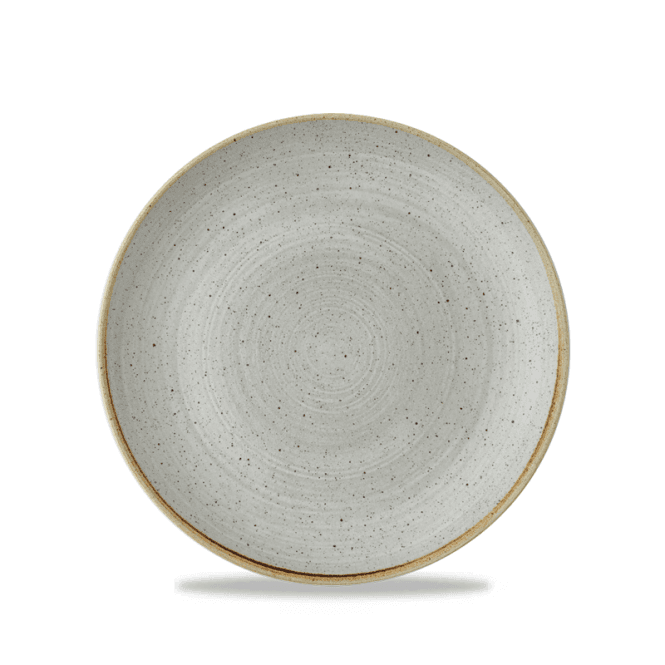 Churchill Stonecast Raw Grey Evolve Coupe Plate 11.25