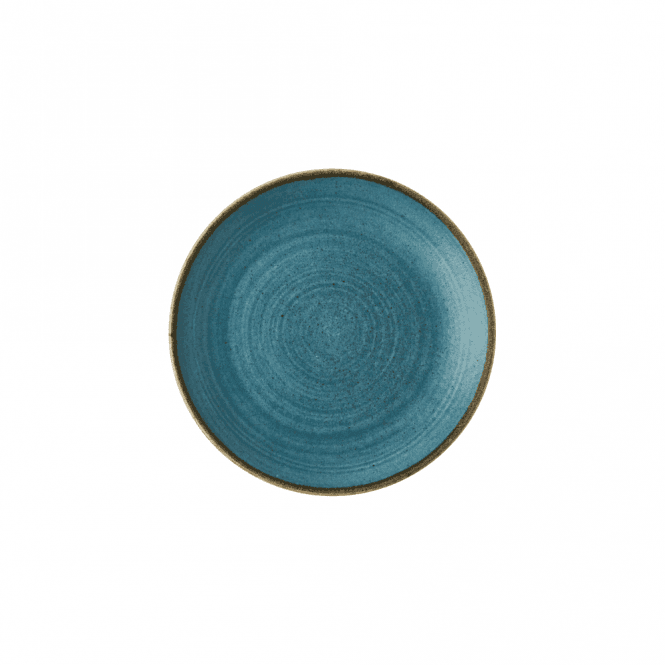 Churchill Stonecast Raw Teal Evolve Coupe Plate 8.67