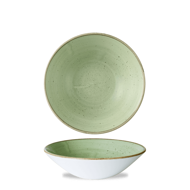 Churchill Stonecast Sage Green Evolve Deep Coupe Bowl 7 1/2