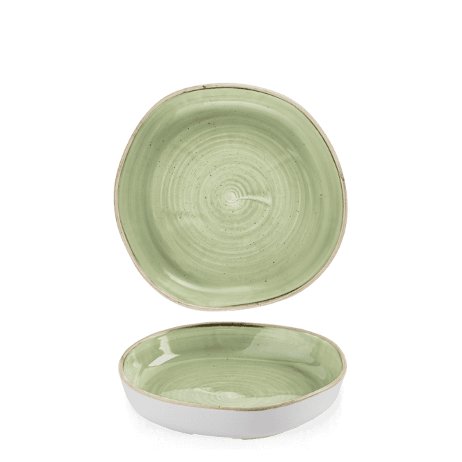 Churchill Stonecast Sage Green Organic Walled Bowl 7 7/8