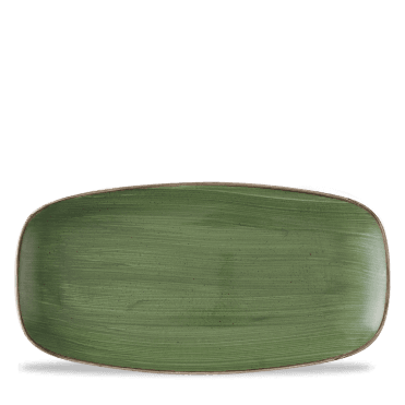 Stonecast Sorrel Green Chefs Oblong Plate 11 3/4X6" | Box of 12