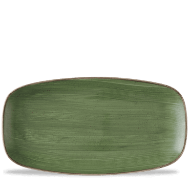 Stonecast Sorrel Green Chefs Oblong Plate 13 7/8X7 3/8" | Box of 6