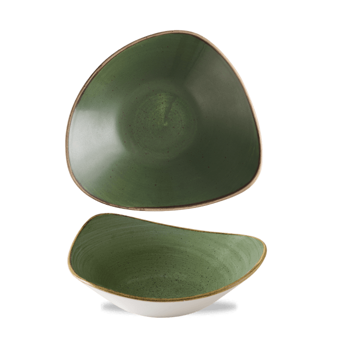 Churchill Stonecast Sorrel Green Lotus Bowl 9