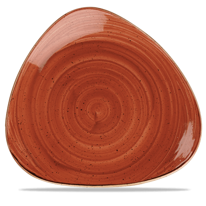 Churchill Stonecast Spiced Orange Lotus Plate | Box of 6