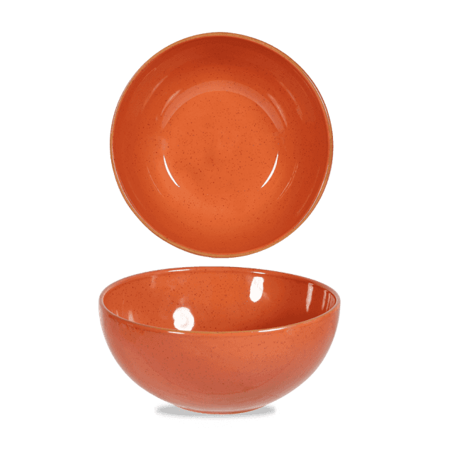 Churchill Stonecast Spiced Orange Noodle Bowl 102cl | Box of 6