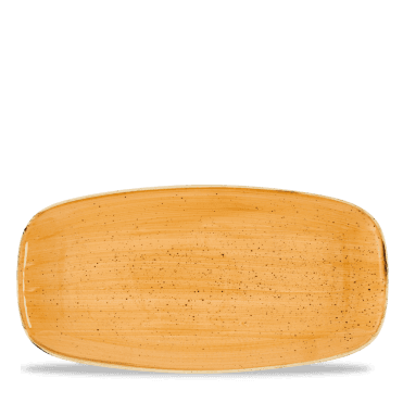 Stonecast Tangerine Chefs Oblong Plate 11 3/4X6" | Box of 12