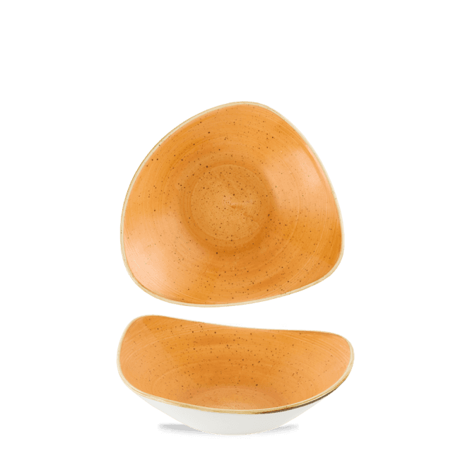 Churchill Stonecast Tangerine Lotus Bowl 9