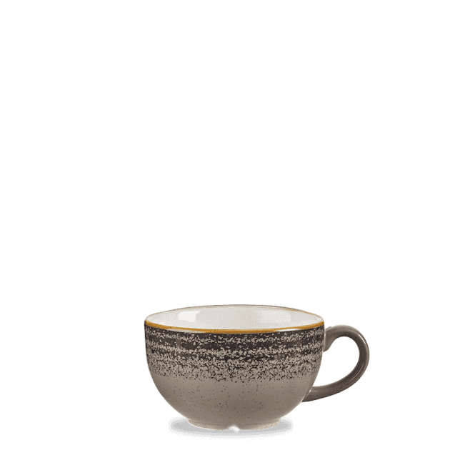 Churchill Studio Prints Charcoal Black Cappuccino Cup 8oz | Box of 12