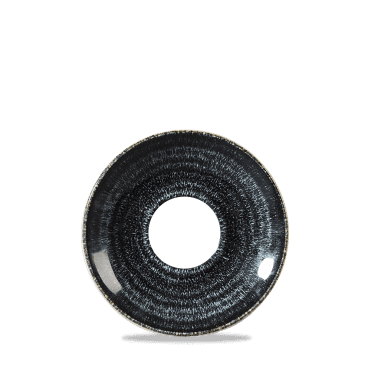 Studio Prints Charcoal Black Cappuccino Saucer 6.25" | Box of 12
