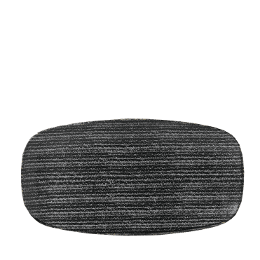 Studio Prints Charcoal Black Chefs Oblong Plate 13 7/8X7 3/8" | Box of 6