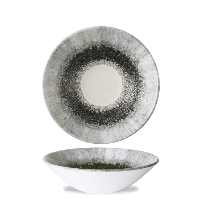 Churchill Studio Prints Fusion Black Evolve Deep Coupe Bowl 8 2/3