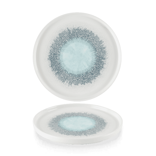 Churchill Studio Prints Fusion Blue Walled Plate 8.25