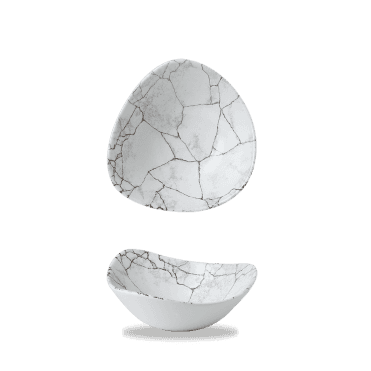 Studio Prints Kintsugi Agate Grey Lotus Bowl 7" | Box of 12
