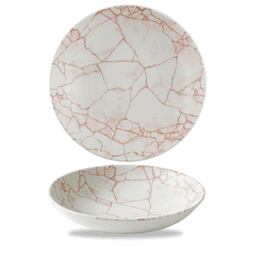 Studio Prints Kintsugi Coral Evolve Coupe Bowl 9.75" | Box of 12