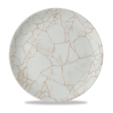 Studio Prints Kintsugi Coral Evolve Coupe Plate 11.25" | Box of 12