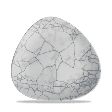 Studio Prints Kintsugi Pearl Grey Lotus Plate 8" | Box of 12