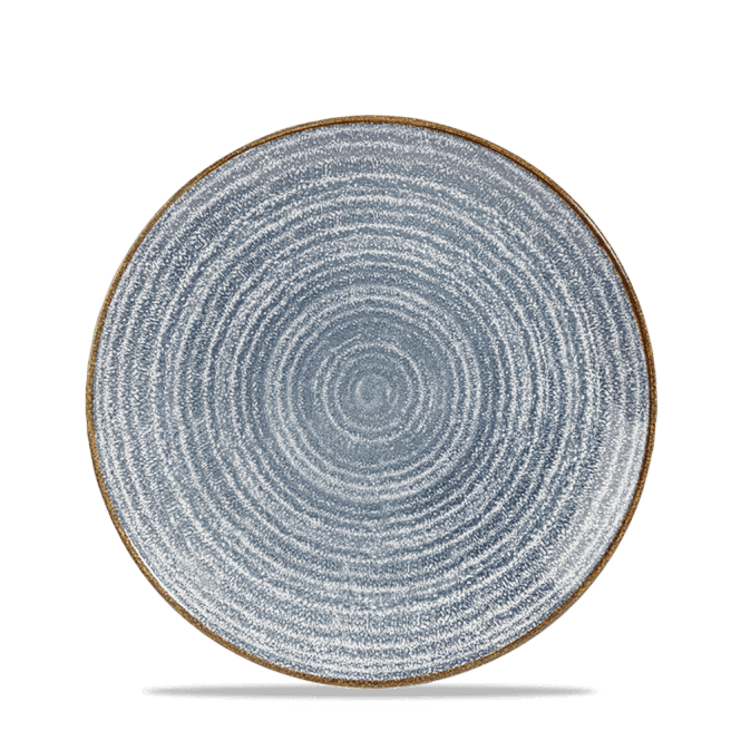 Churchill Studio Prints Slate Blue Evolve Coupe Plate 8.67