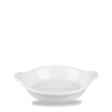 White Cookware Small Round Eared Dish 6"X7" | Box of 6