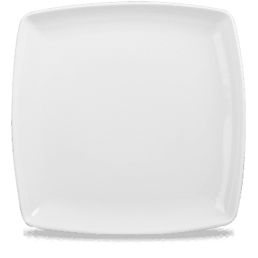 White Deep Square Plate 12" | Box of 6