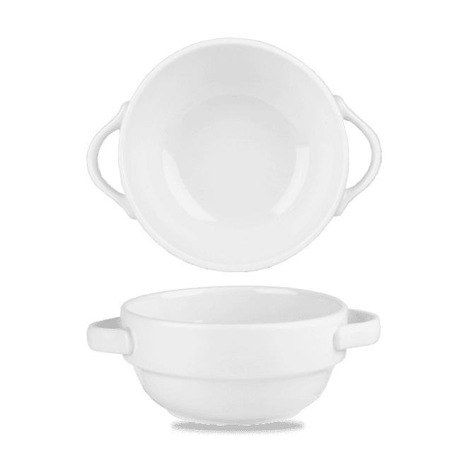 Churchill White Handled Stacking Bowl 12.6oz | Box of 6