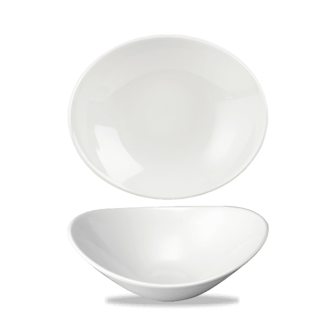 Churchill White Orbit Oval Bowl 8