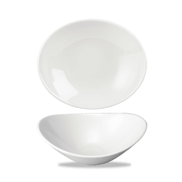 White Orbit Oval Bowl 8" | Box of 12