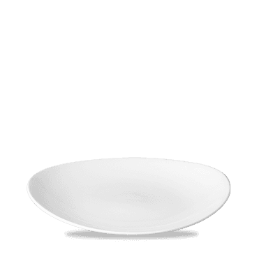 White Orbit Oval Coupe Plate 9" | Box of 12