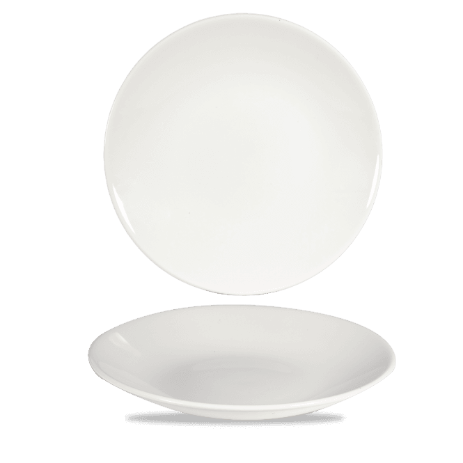 Churchill White Profile Deep Coupe Plate 10