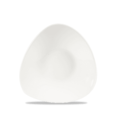 White Triangle Shallow Bowl 8 1/4"X8 1/4" | Box of 12