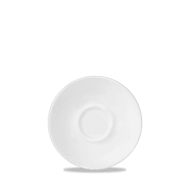 White Ultimo Coupe Saucer 4.75" | Box of 24