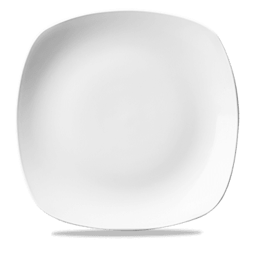 White X Squared Square Plate 11.5" | Box of 12