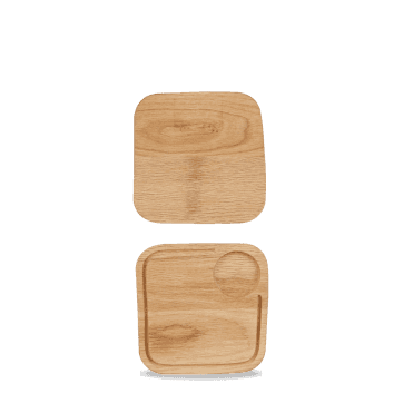 Wood Square Board Small 8X8" | Box of 4