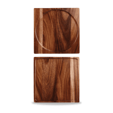 Wood Square Presentation Board 12" | Box of 4