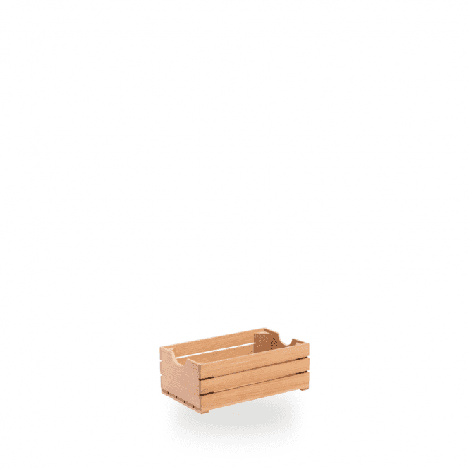 Comas Beech Wood Crates Gn 1/4 26.5 X 16.2 X 10cm | Box of 6
