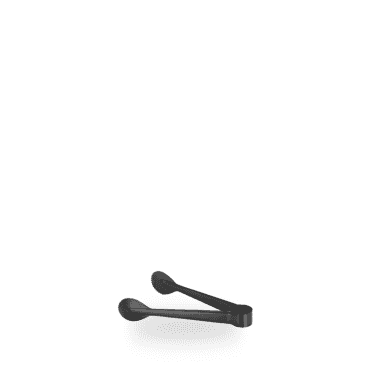 Elegant Black Ice Tong 19cm | Box of 10
