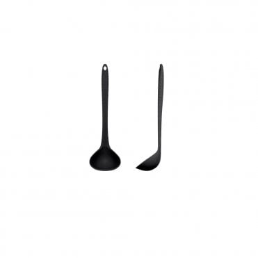 Black Silicone Ladle 30cm