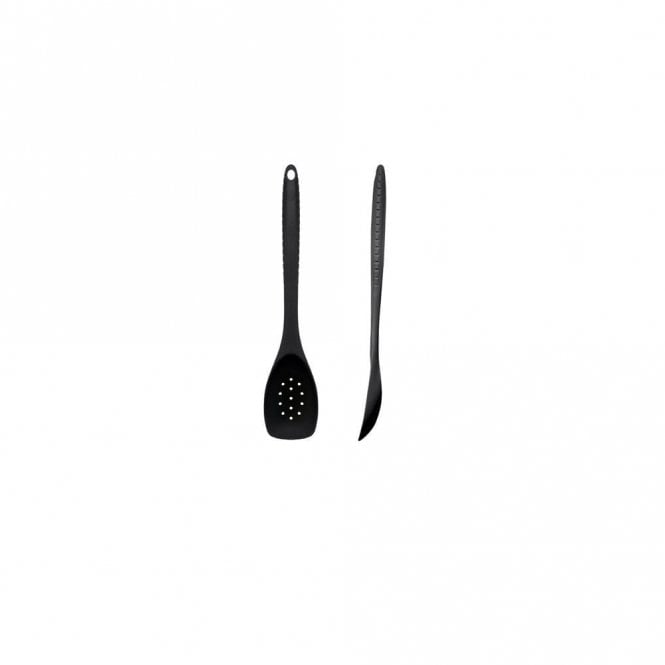 Creative Hospitality Black Silicone Slotted Spoon 30cm