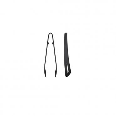 Black Silicone Tongs 29cm