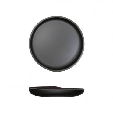 Black Copenhagen Round Melamine Plate 17Cm | Box of 6