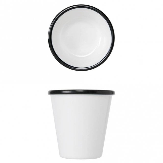 Creative Hospitality Black/White Melamine Athens Pot 9.2 X 9Cm | Box of 24
