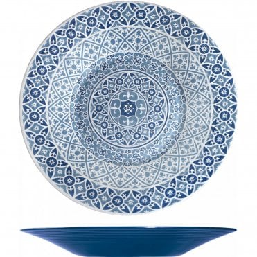 Blue Marrakesh Melamine Bowl 48 x 6cm