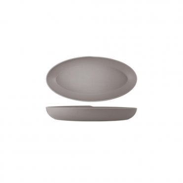 Sand Brown Copenhagen Oval Melamine Deep Dish 55 x 27.5 x 7.5cm